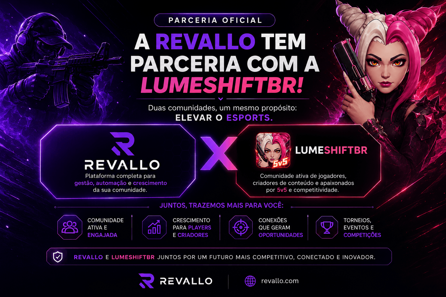 Parceria Revallo x LumeshiftBR