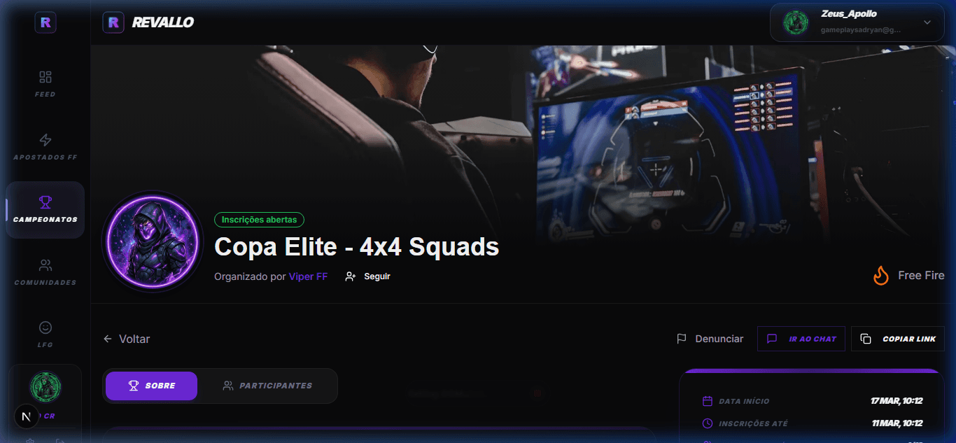 Hub de Campeonatos